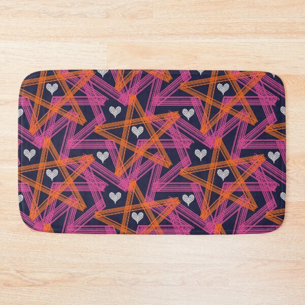 Item preview, Copy of Geometric hearts and stars enlarged abstract pattern doodle designed and sold by Melanie-Palmer.