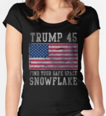 Trump 45 Suck It Up Buttercup Women's Fitted Scoop T-Shirt