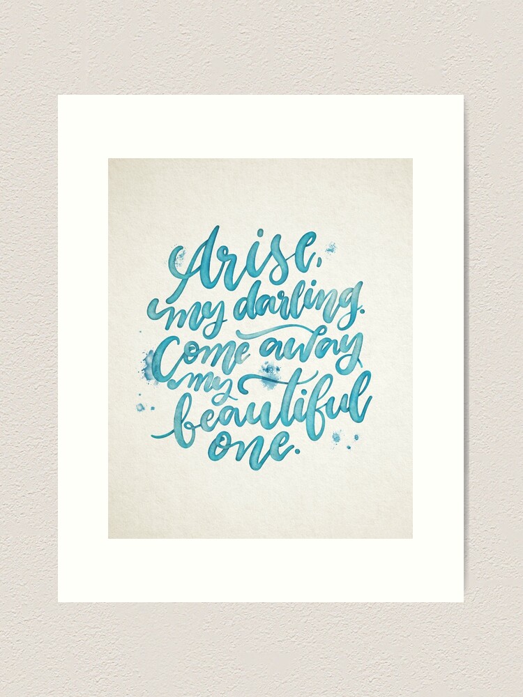 Thumbnail 1 of 3, Art Print, Arise, my darling designed and sold by eva-hussain.