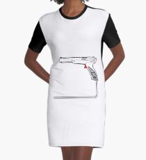 Strapped Graphic T-Shirt Dress