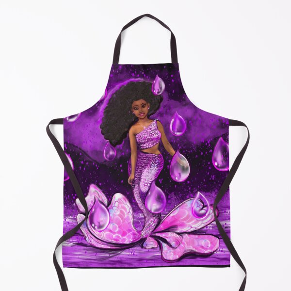 Item preview, Mermaid in the rain 2022, mermaid among raindrops falling into Water. The best Gifts for black women 2022 designed and sold by Artonmytee.