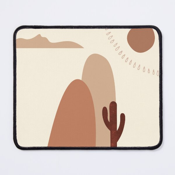 Item preview, Boho Abstract Art Landscape Sunset Mountains Design designed and sold by zedonee.