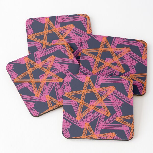 Item preview, Geometric stars enlarged abstract pattern doodle designed and sold by Melanie-Palmer.