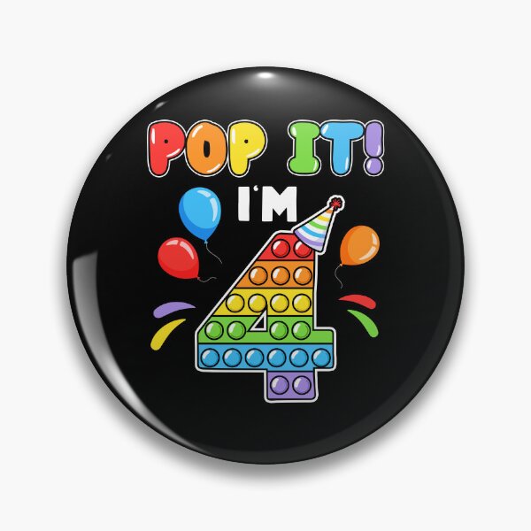 Item preview, Pop It I'm 4th Kids Pre-school age Birthday Pop It Fidget Colorful  designed and sold by Master Jay.