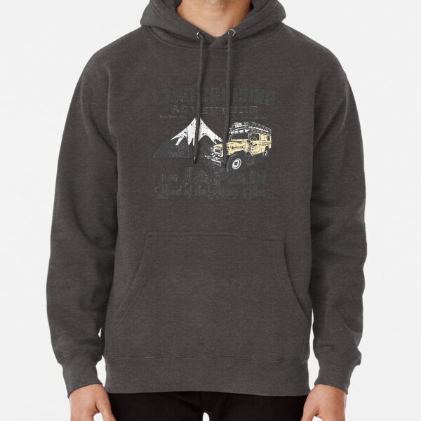 Landcruising Adventure in Japan - Straight font edition Pullover Hoodie