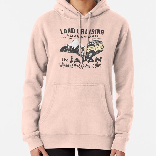 Landcruising Adventure in Japan - Straight font edition Pullover Hoodie