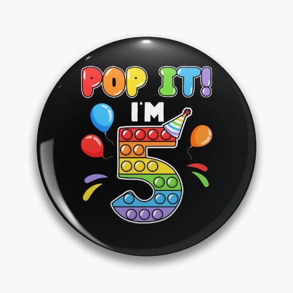 Item preview, Pop It I'm 5th Kids Pre-school age Birthday Pop It Fidget Colorful  designed and sold by Master Jay.