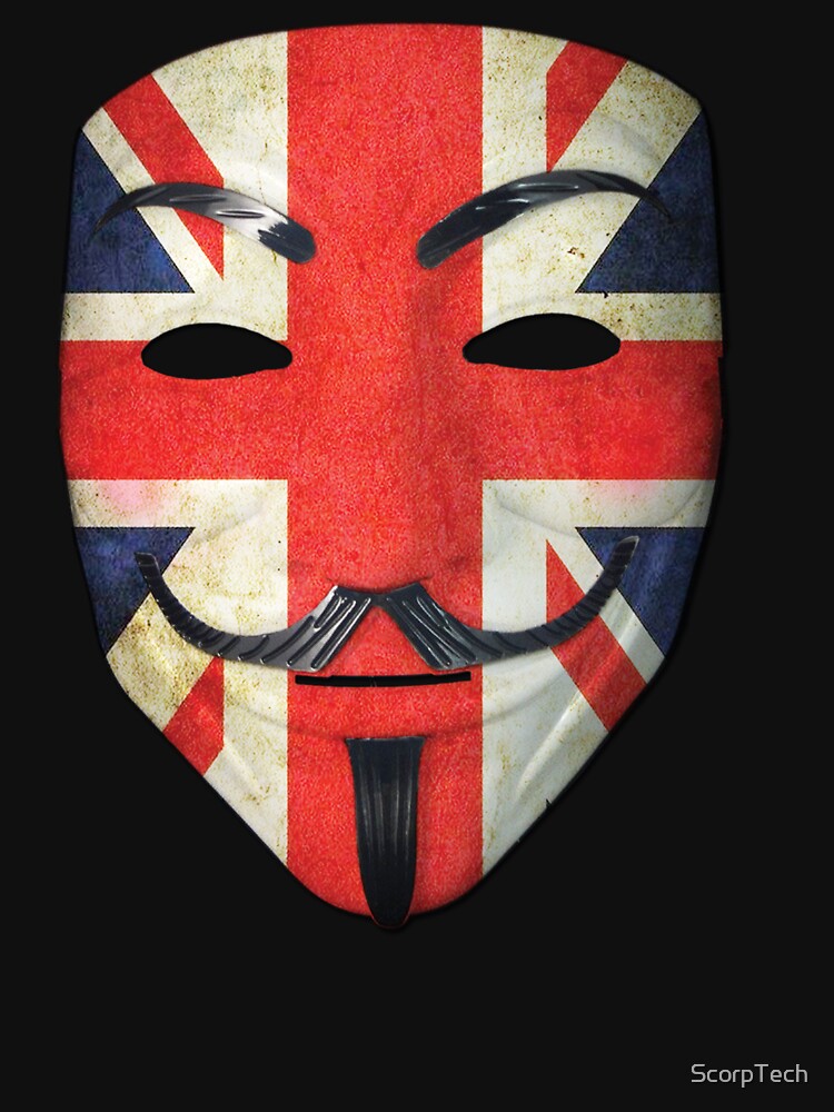 Annoymous Mask UK Flag by ScorpTech