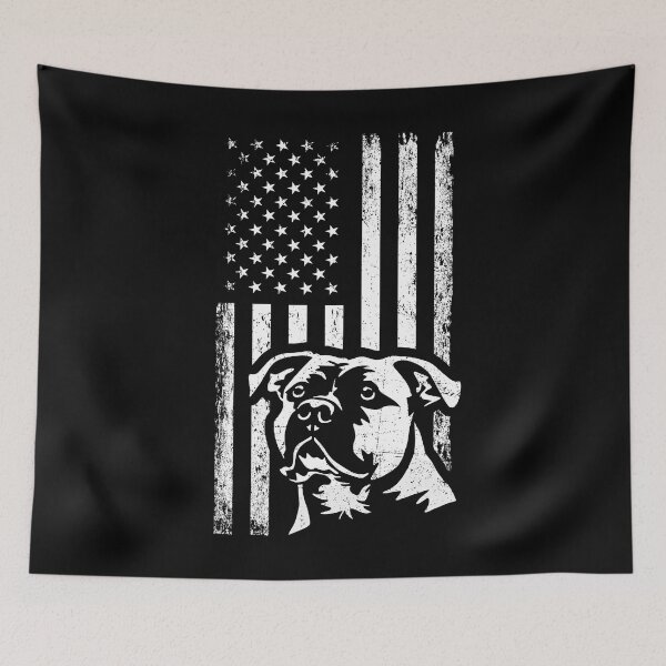 Item preview, Patriotic Flag American Staffordshire Terrier designed and sold by More Cute Dogs.