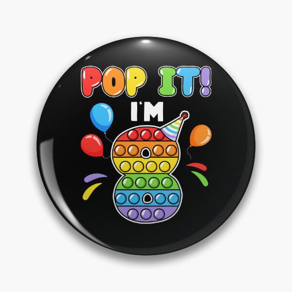Item preview, Pop It I'm 8th Kids school age Birthday Pop It Fidget Colorful  designed and sold by Master Jay.