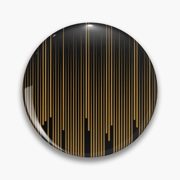 Item preview, Black and Dark Orange Frequency Stripe Pattern Pairs DE 2022 Popular Color Alameda Ochre DET482 designed and sold by ColorOfTheYears.