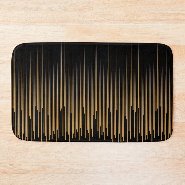Item preview, Black and Dark Orange Frequency Stripe Pattern Pairs DE 2022 Popular Color Alameda Ochre DET482 designed and sold by ColorOfTheYears.