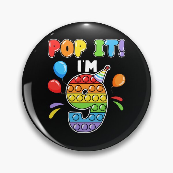 Item preview, Pop It I'm 9th Kids school age Birthday Pop It Fidget Colorful  designed and sold by Master Jay.