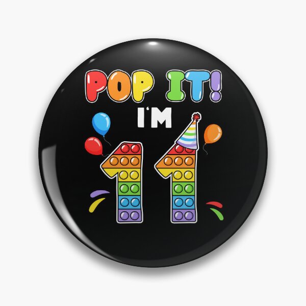 Item preview, Pop It I'm 11th Kids school age Birthday Pop It Fidget Colorful  designed and sold by Master Jay.