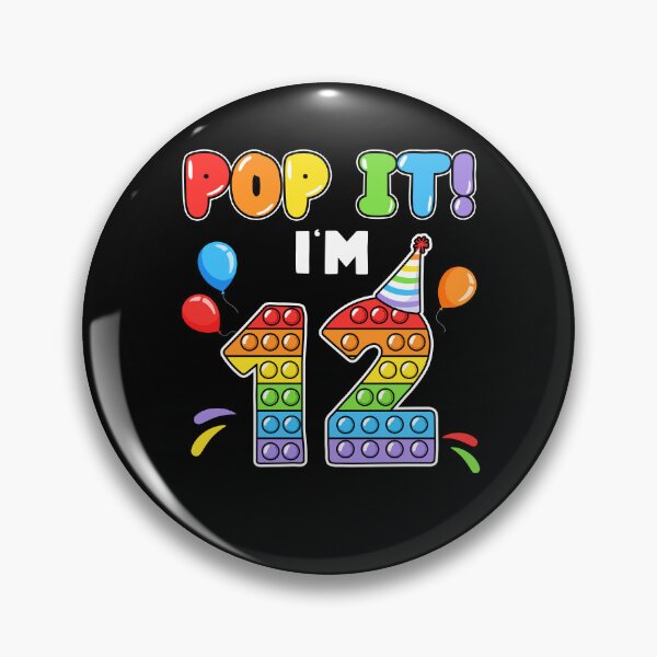 Item preview, Pop It I'm 12th Kids school age Birthday Pop It Fidget Colorful  designed and sold by Master Jay.