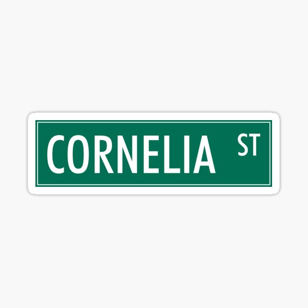 Item preview, Cornelia Street Sign designed and sold by JL7Designs.