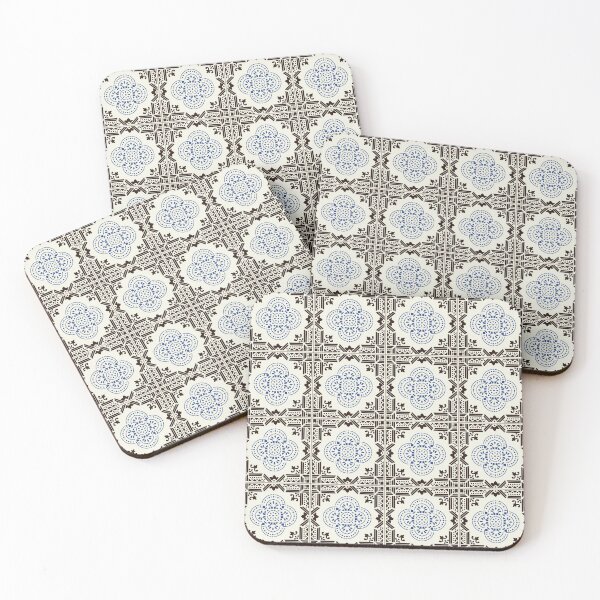 Item preview, Meticulous Lisbon Portugal tile pattern designed and sold by arkantus.