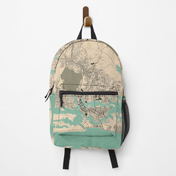 Item preview, Abidjan City Map of Côte d'Ivoire - Vintage designed and sold by deMAP.