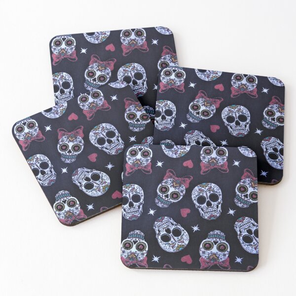 Item preview, The Love of Mexican Skulls - Black Background designed and sold by The-Lerach.