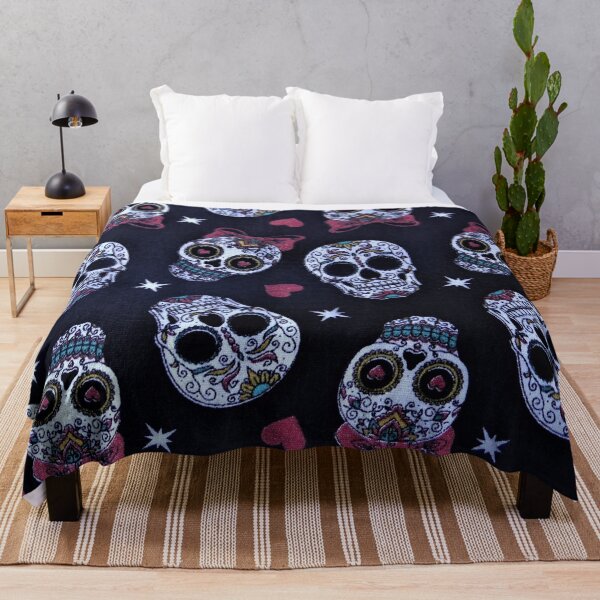 Item preview, The Love of Mexican Skulls - Black Background designed and sold by The-Lerach.