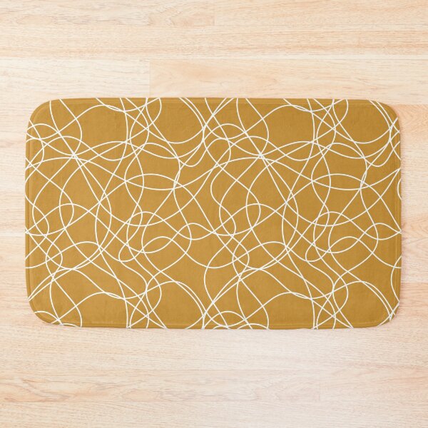 Item preview, Dark Orange and White Scribble Mosaic Pattern Pairs DE 2022 Popular Color Alameda Ochre DET482 designed and sold by ColorOfTheYears.