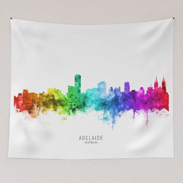 Item preview, Adelaide Australia Skyline designed and sold by ArtPrints.