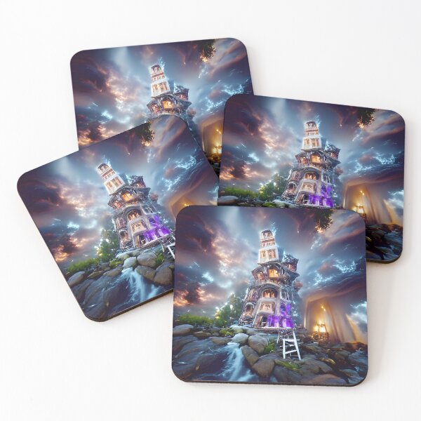 Item preview, The Tower of Illusions: A Journey Through the Realms of Perception and Deception designed and sold by aiartdirection.