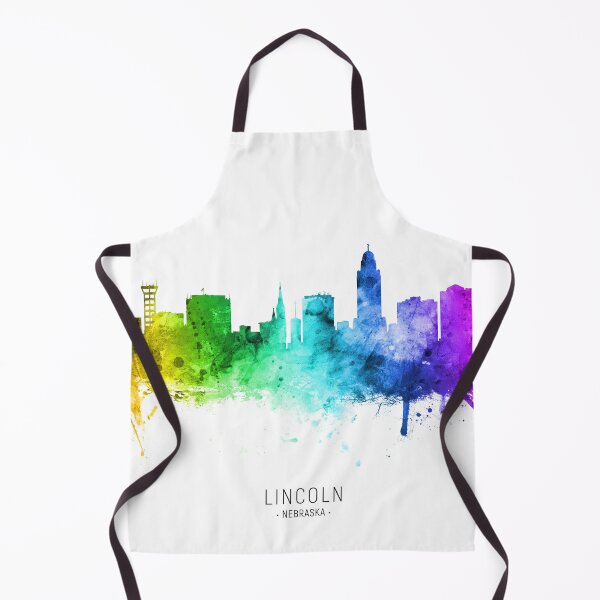 Aperçu de l'œuvre Lincoln Nebraska Skyline créée et vendue par ArtPrints.