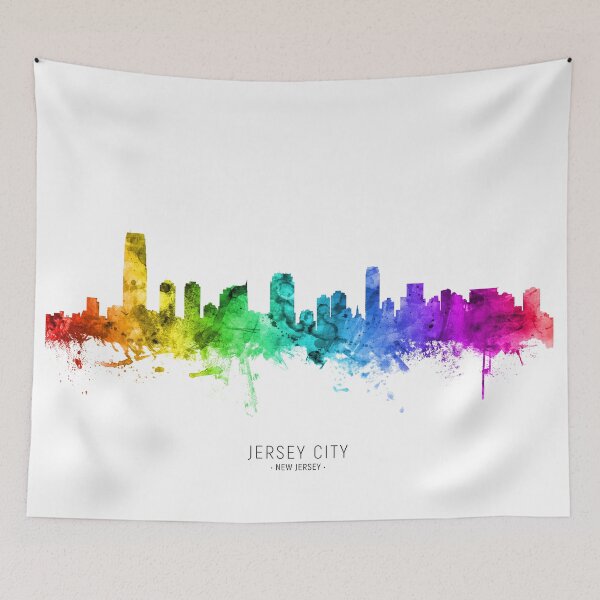 Item preview, Jersey City New Jersey Skyline designed and sold by ArtPrints.