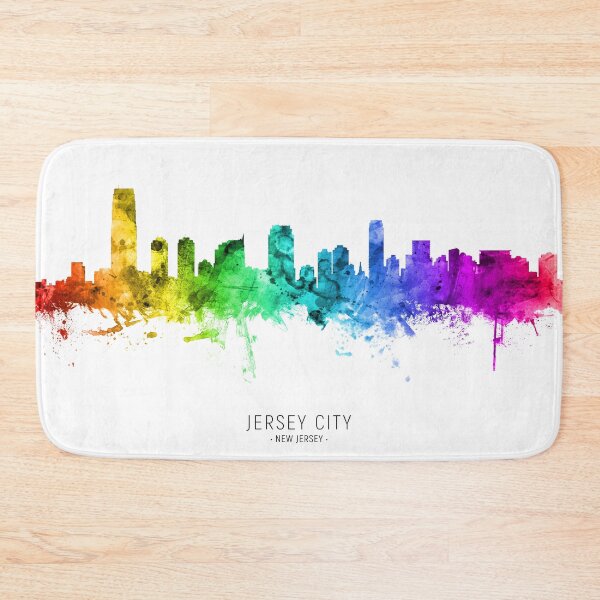 Artikelvorschau, Jersey City New Jersey Skyline entworfen und verkauft von ArtPrints.
