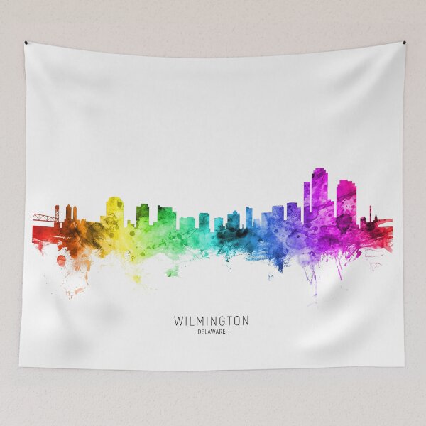 Artikelvorschau, Wilmington Delaware Skyline entworfen und verkauft von ArtPrints.
