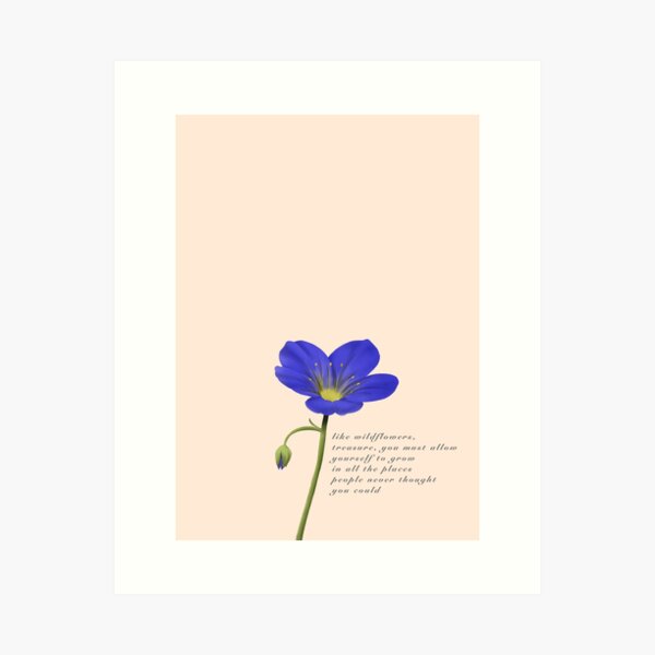 Like wildflowers, treasure Art Print
