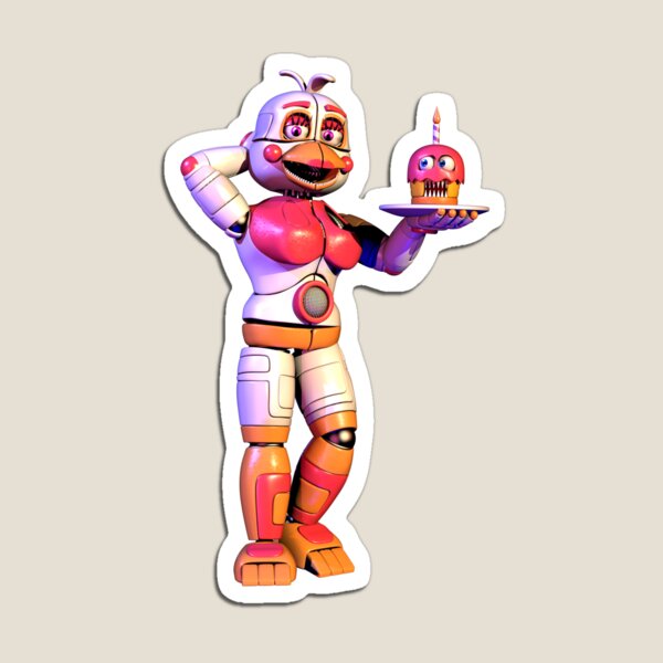 Funtime Chica Transparent Magnet for Sale by dongoverlord