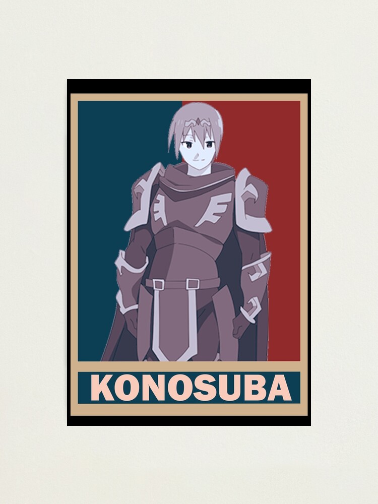 Kazuma Satou KonoSuba Kono Subarashii Vintage Vector Anime Design |  Greeting Card