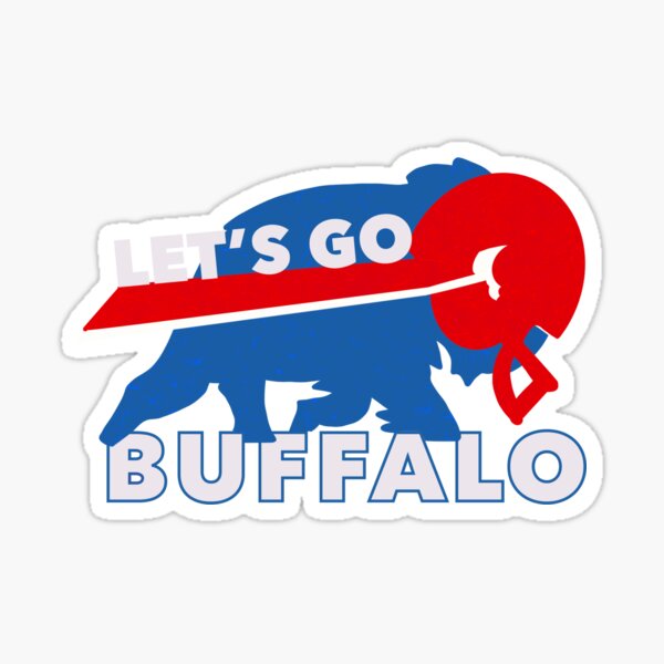 Let's Go Buffalo Blue & Red Pennant