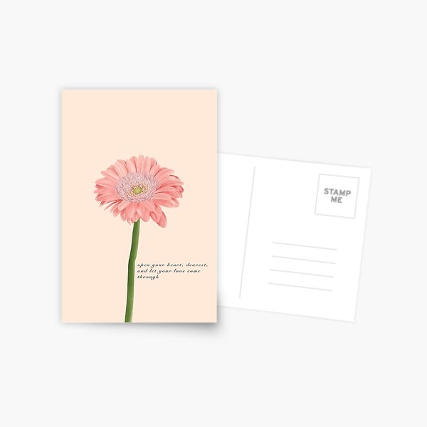 Open your heart, dearest Postcard