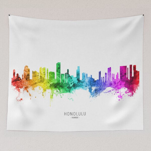 Item preview, Honolulu Hawaii Skyline designed and sold by ArtPrints.
