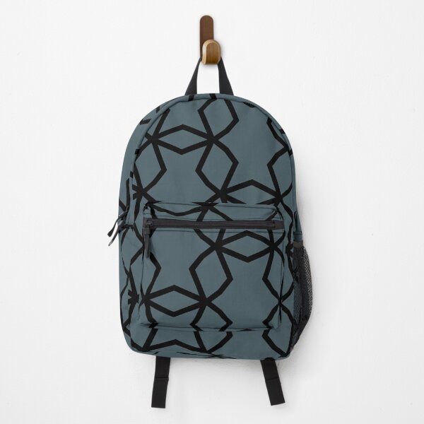 Artikelvorschau, Black and Dark Blue Geometric Shape Pattern Pairs DE 2022 Popular Color Blue Tapestry DET545 entworfen und verkauft von ColorOfTheYears.