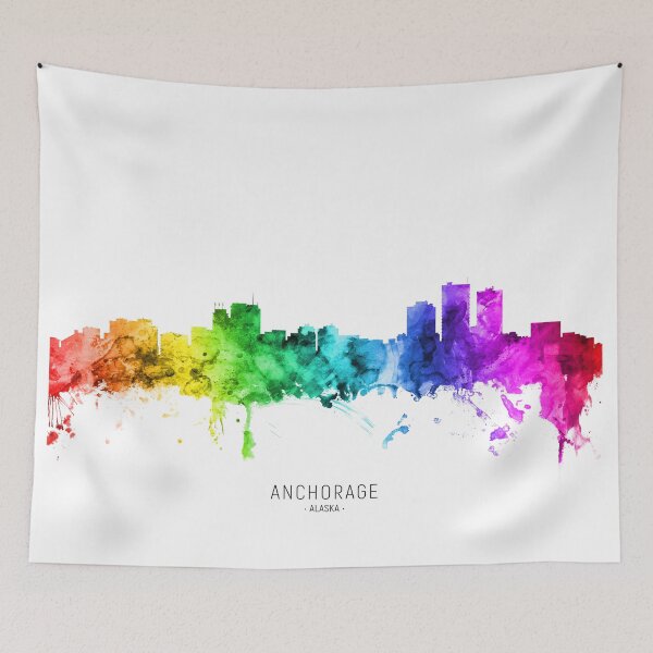 Item preview, Anchorage Alaska Skyline designed and sold by ArtPrints.