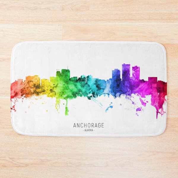 Item preview, Anchorage Alaska Skyline designed and sold by ArtPrints.