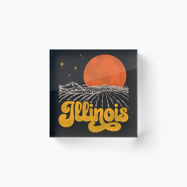 Item preview, Vintage State of Illinois Mid Century Distressed Aesthetic designed and sold by ourkid.