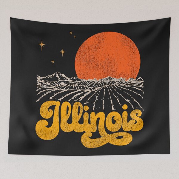 Item preview, Vintage State of Illinois Mid Century Distressed Aesthetic designed and sold by ourkid.