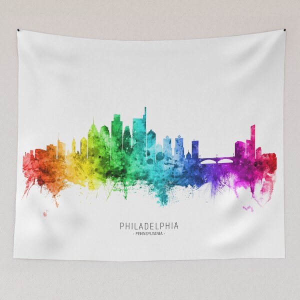 Item preview, Philadelphia Pennsylvania Skyline designed and sold by ArtPrints.