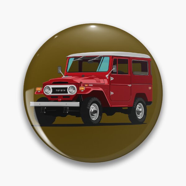 Item preview, Artwork 1970 Toyota FJ40 Landcruiser 4x4 Offroad red designed and sold by SketchNinja.