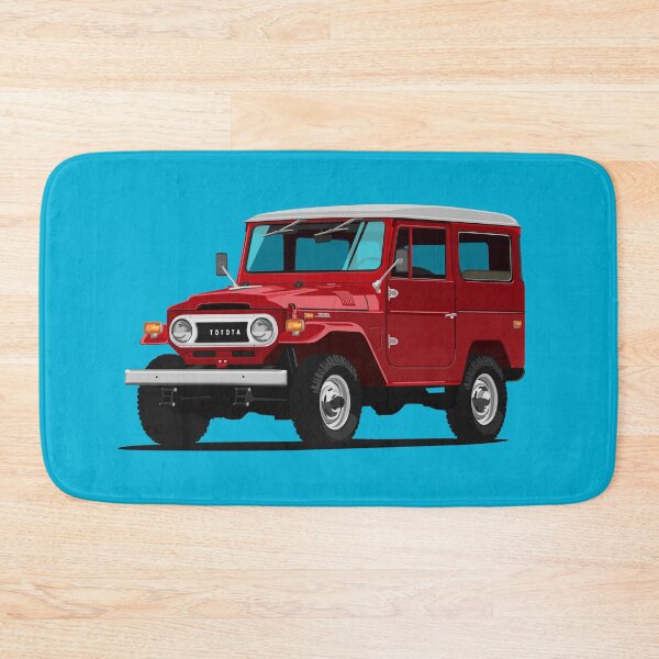 Item preview, Artwork 1970 Toyota FJ40 Landcruiser 4x4 Offroad red designed and sold by SketchNinja.