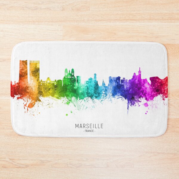 Item preview, Marseille France Skyline designed and sold by ArtPrints.