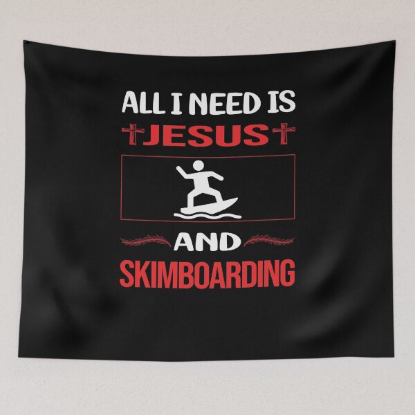 Item preview, Funny Jesus Skimboarding Skimboard Skimboarder Skimming designed and sold by SunnyShop123.