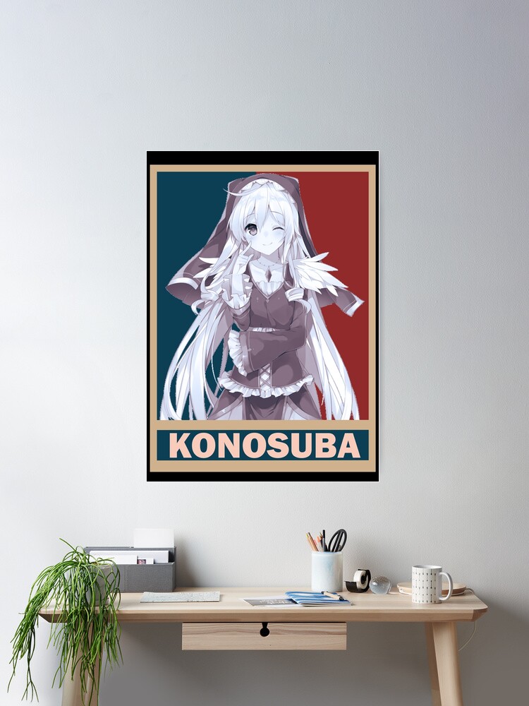 Kazuma Satou KonoSuba Kono Subarashii Vintage Vector Anime Design