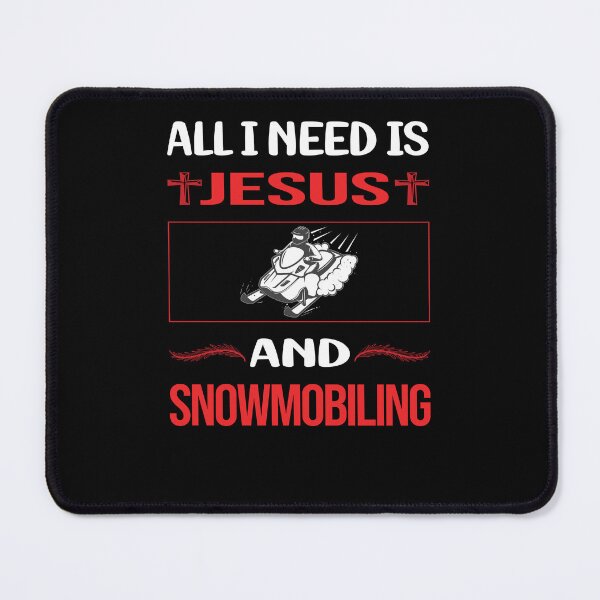 Item preview, Funny Jesus Snowmobiling Snowmobile designed and sold by SunnyShop123.