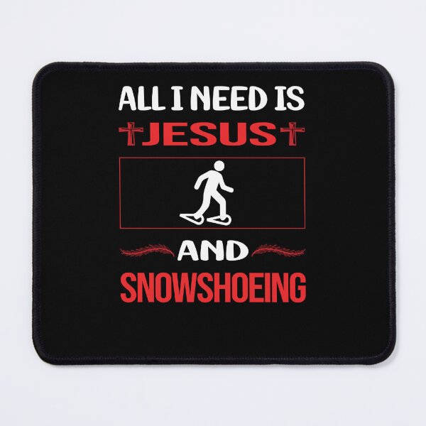 Item preview, Funny Jesus Snowshoeing Snowshoer designed and sold by SunnyShop123.